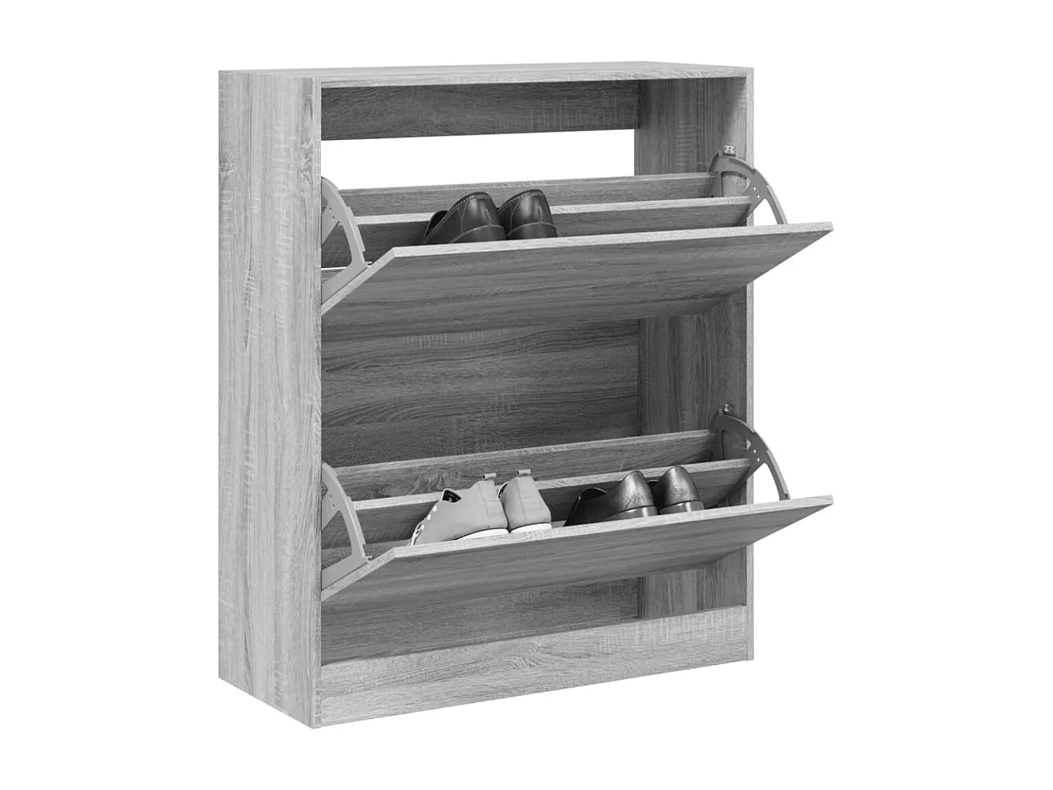 Zapatero sonoma gris 80x34x96,5cm madera contrachapada