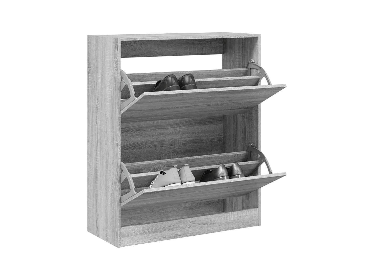 Armoire à chaussures sonoma gris 80x34x96,5cm bois d'ingénierie