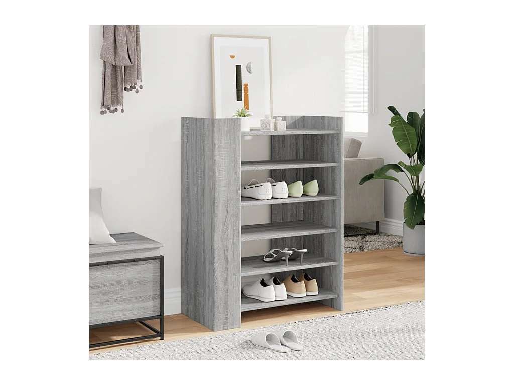 Armoire à chaussures Sonoma gris 74,5x37,5x100 cm