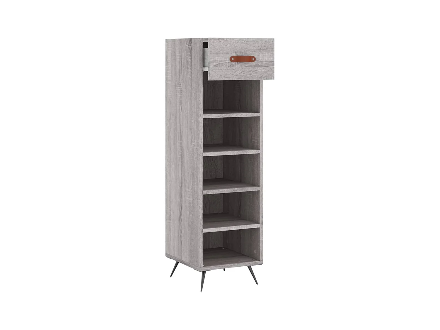 Meuble à chaussures sonoma gris 30x35x105 cm bois d'ingénierie