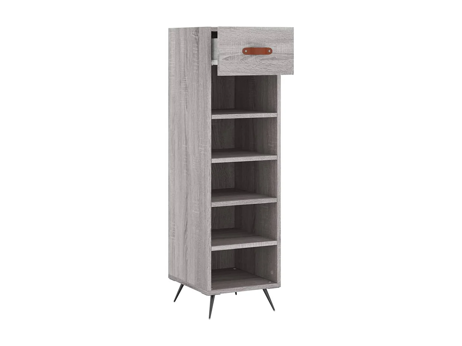 Meuble à chaussures sonoma gris 30x35x105 cm bois d'ingénierie