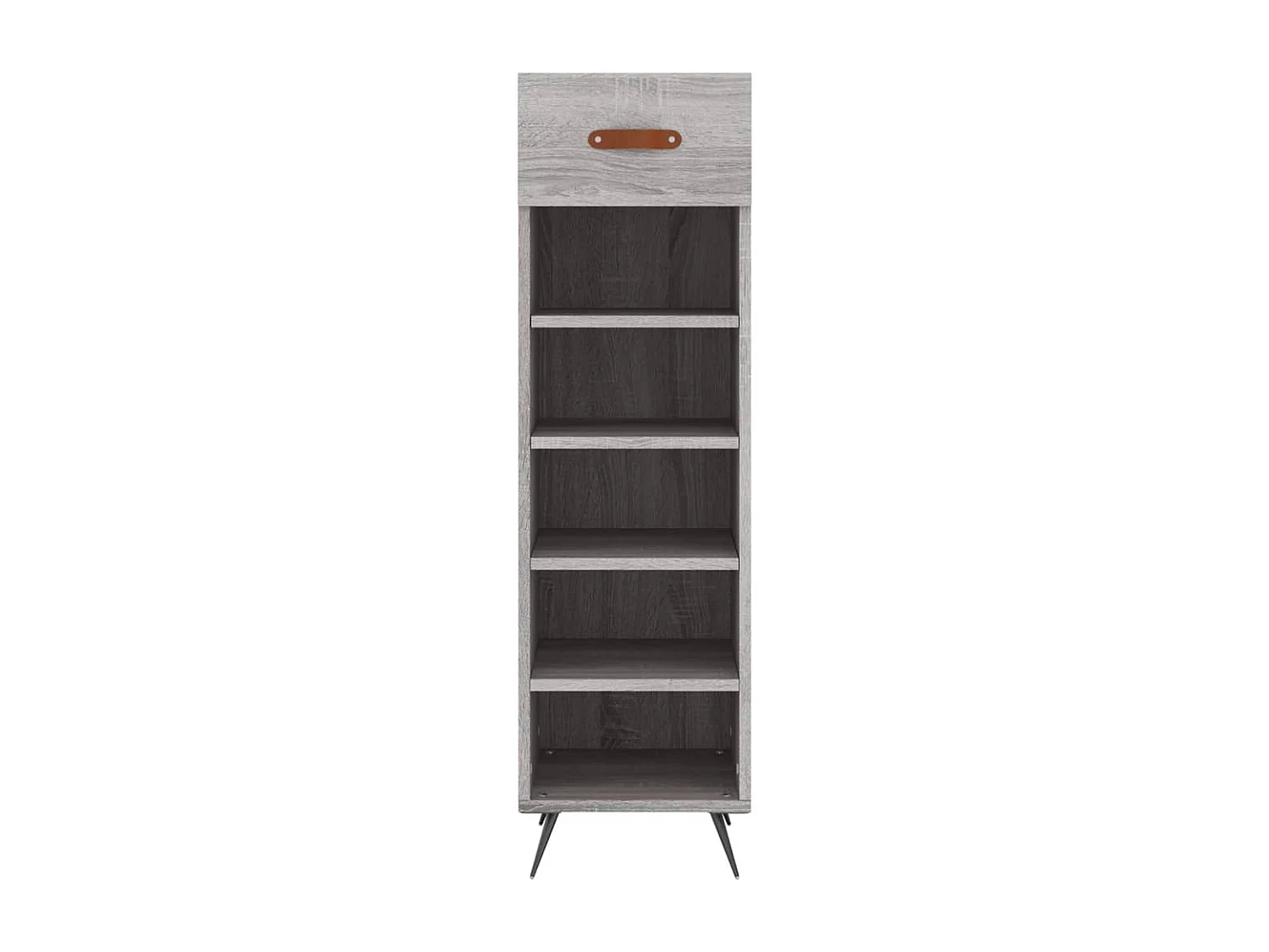 Meuble à chaussures sonoma gris 30x35x105 cm bois d'ingénierie