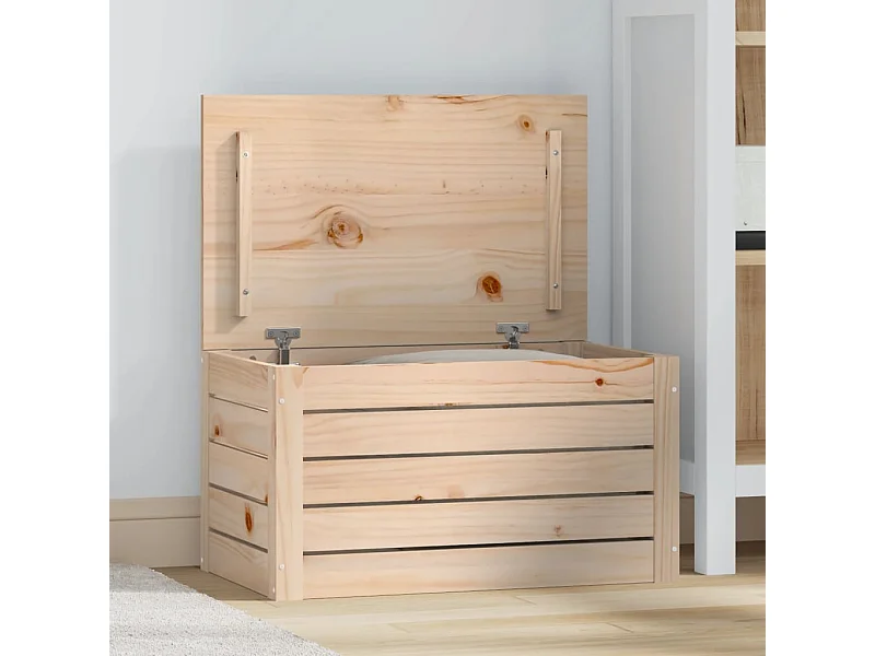 Boîte de rangement 59,5x36,5x33 cm Bois massif de pin