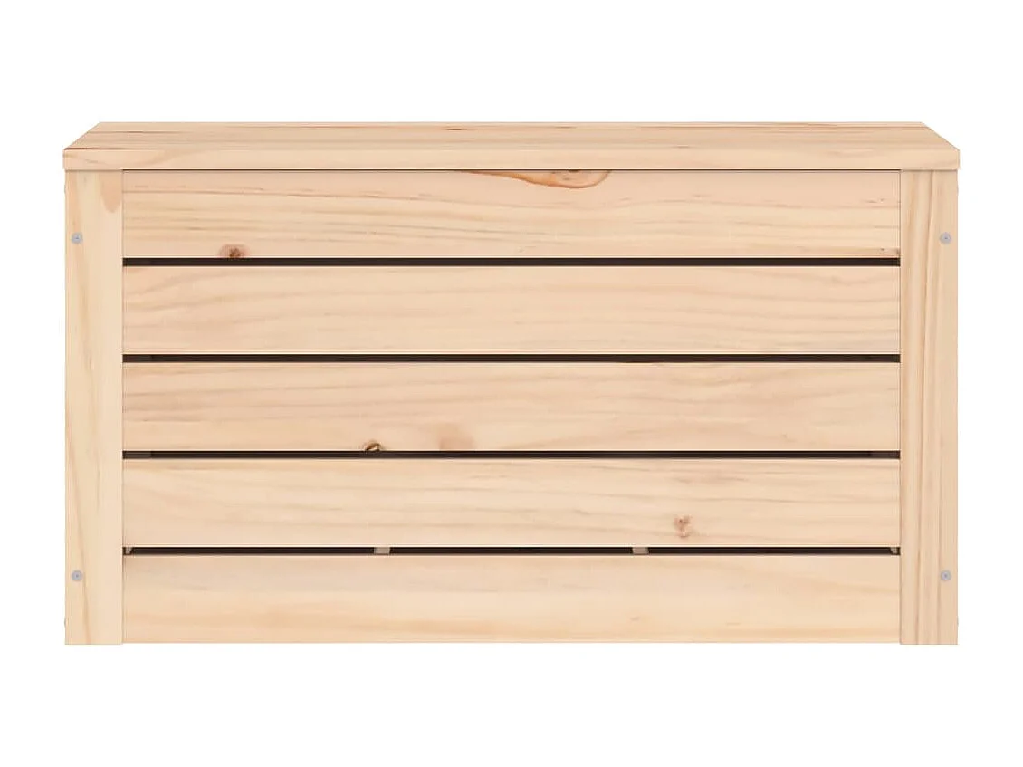 Boîte de rangement 59,5x36,5x33 cm Bois massif de pin