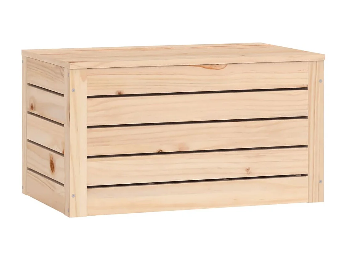 Boîte de rangement 59,5x36,5x33 cm Bois massif de pin