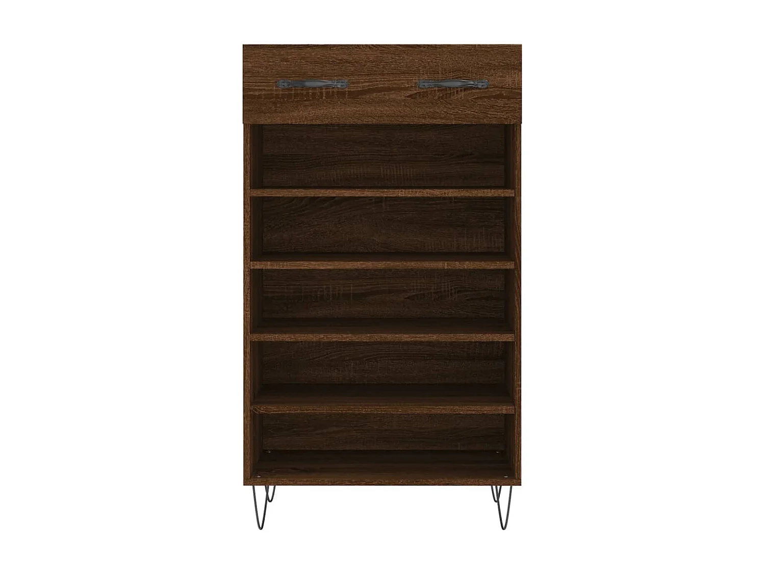 Armoire à chaussures chêne marron 60x35x105cm bois d'ingénierie