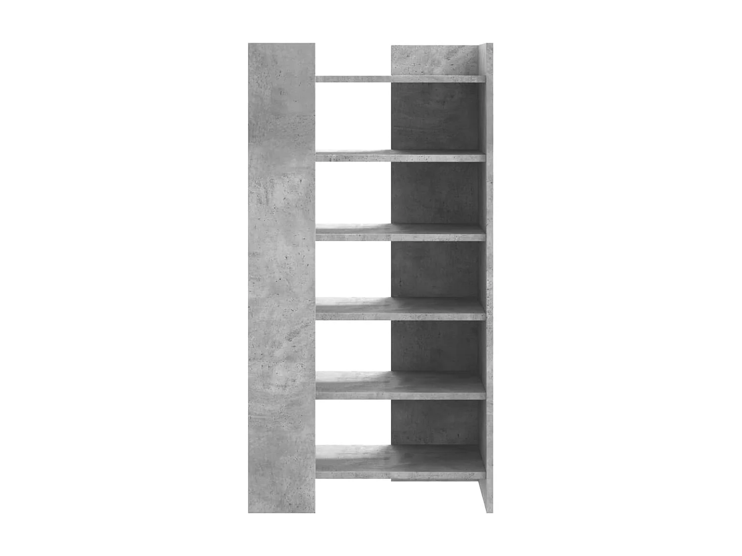 Sapateira cinza concreto 52x37,5x100cm madeira projetada