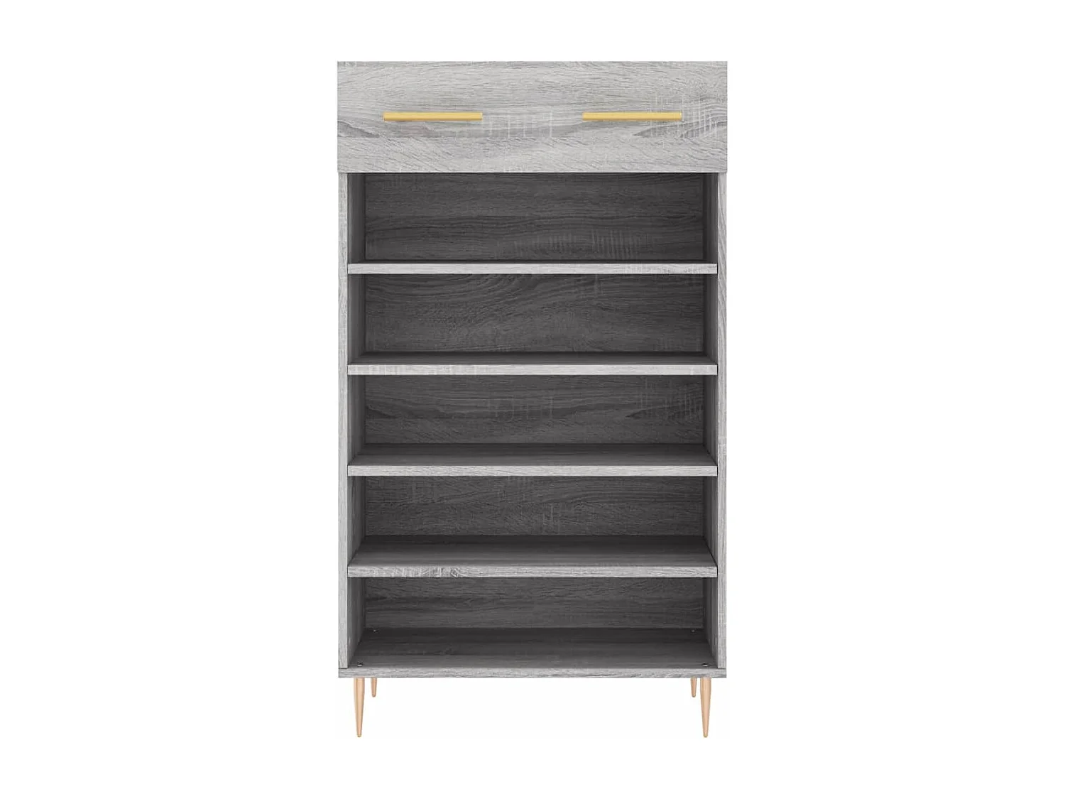 Zapatero Sonoma gris 60x35x105 cm de madera contrachapada