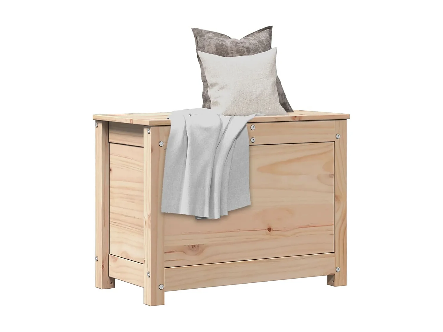 Boîte de rangement 60x32x45,5 cm Bois massif de pin