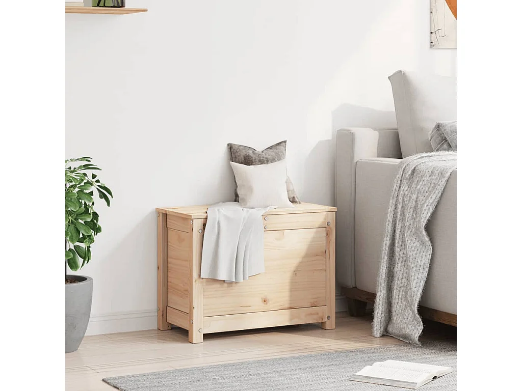 Boîte de rangement 60x32x45,5 cm Bois massif de pin