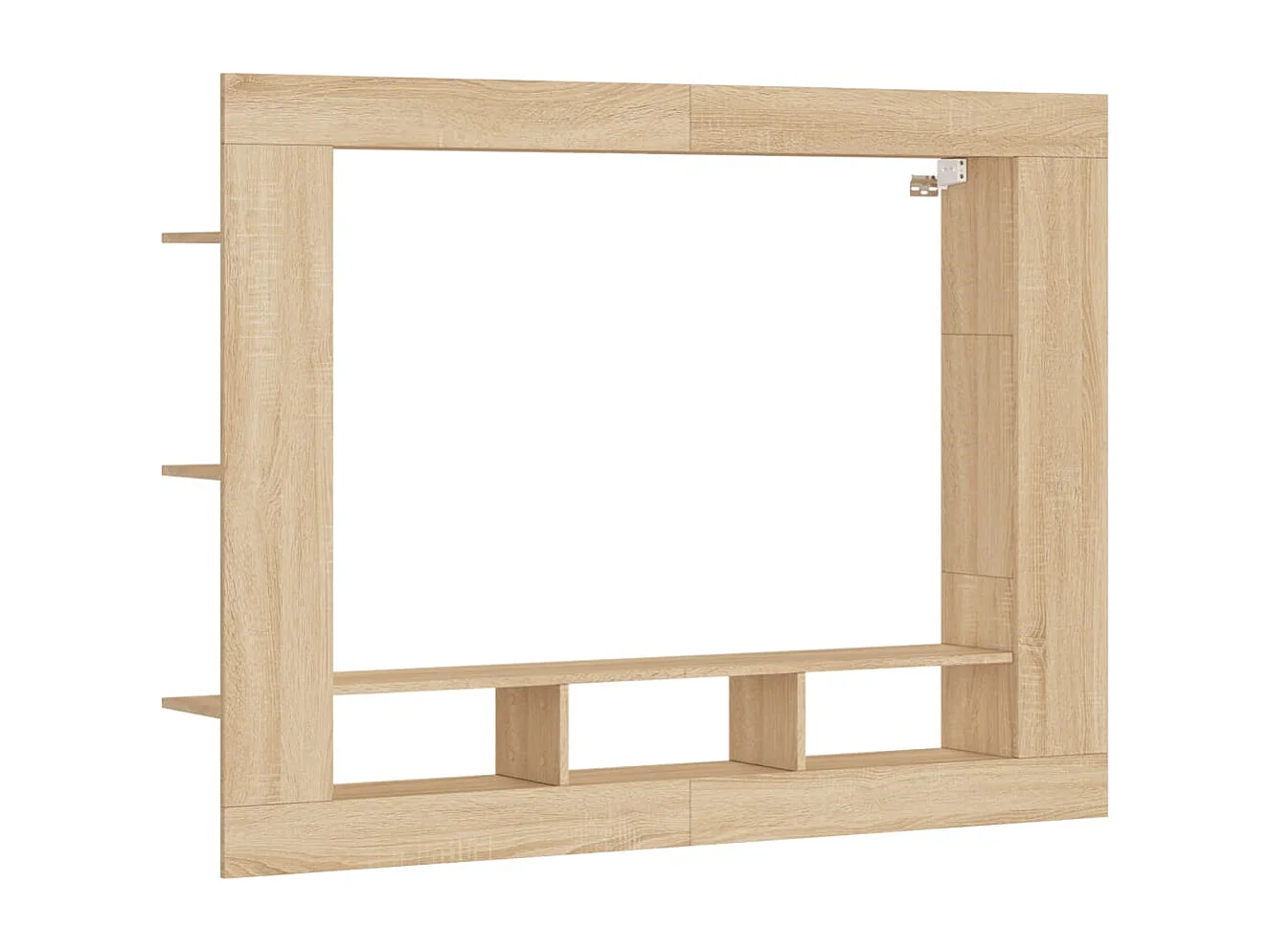 Meuble TV chêne sonoma 152x22x113 cm bois d'ingénierie