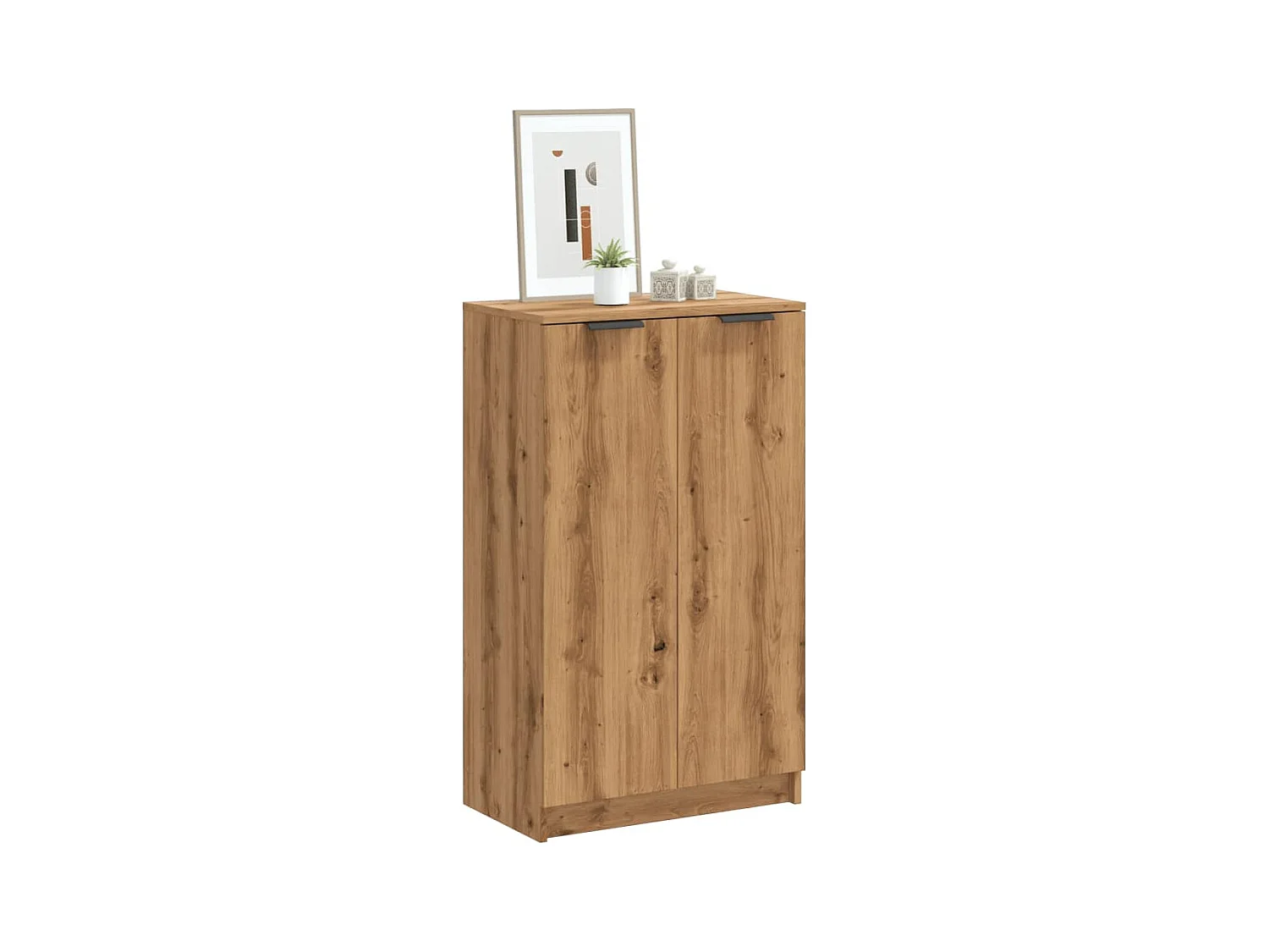 Armoire à chaussures chêne artisanal bois d'ingénierie