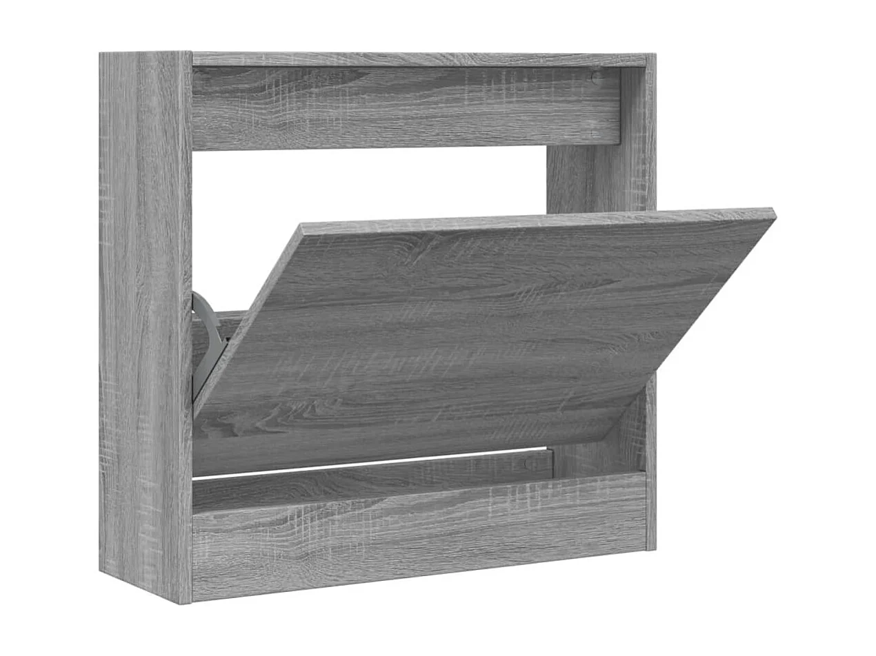 Zapatero Sonoma gris 60x21x57 cm de madera contrachapada