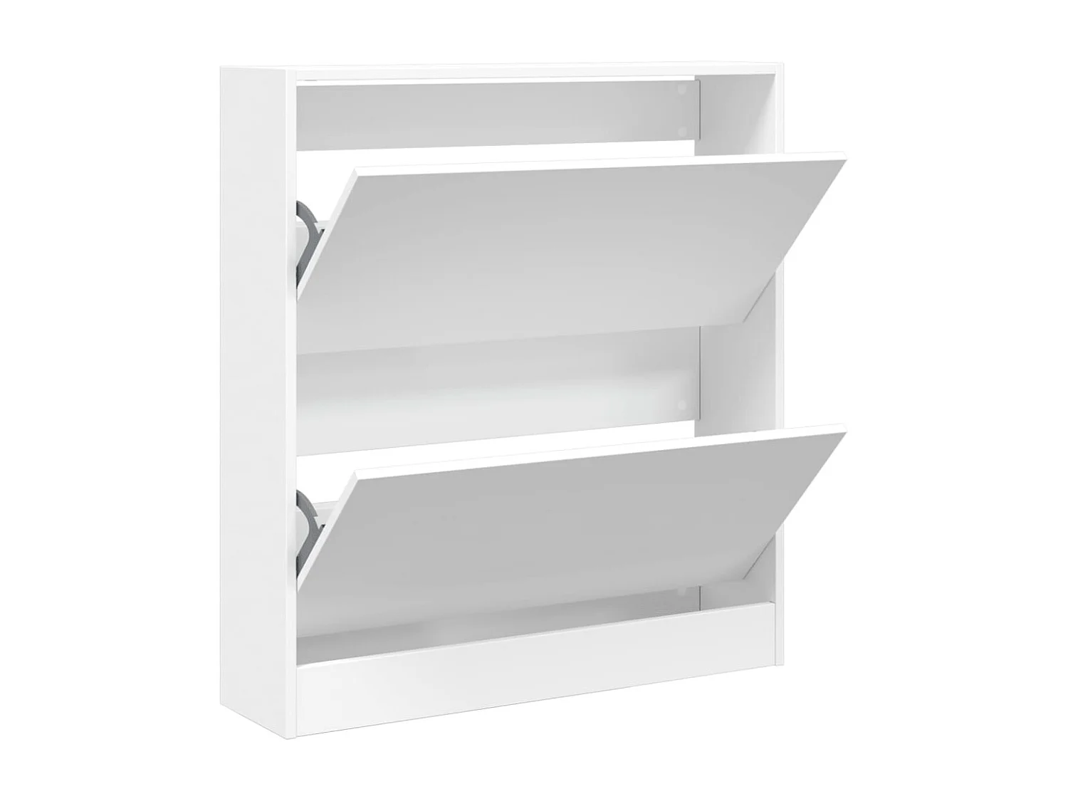 Zapatero blanco 80x21x87,5 cm de madera contrachapada