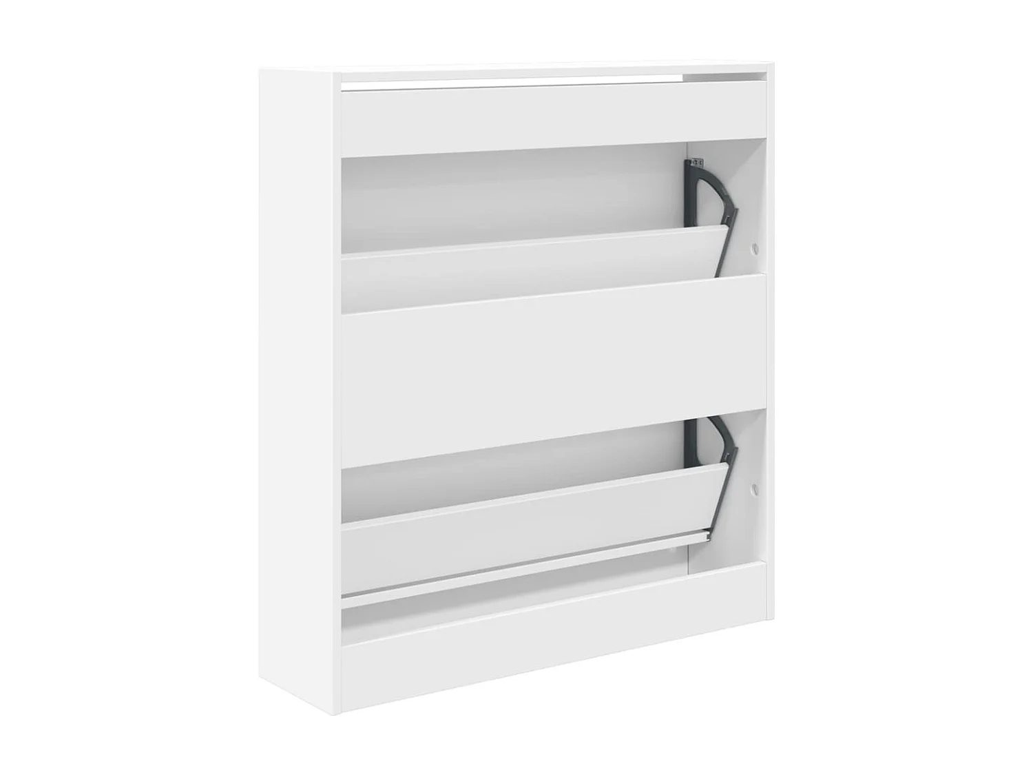 Zapatero blanco 80x21x87,5 cm de madera contrachapada