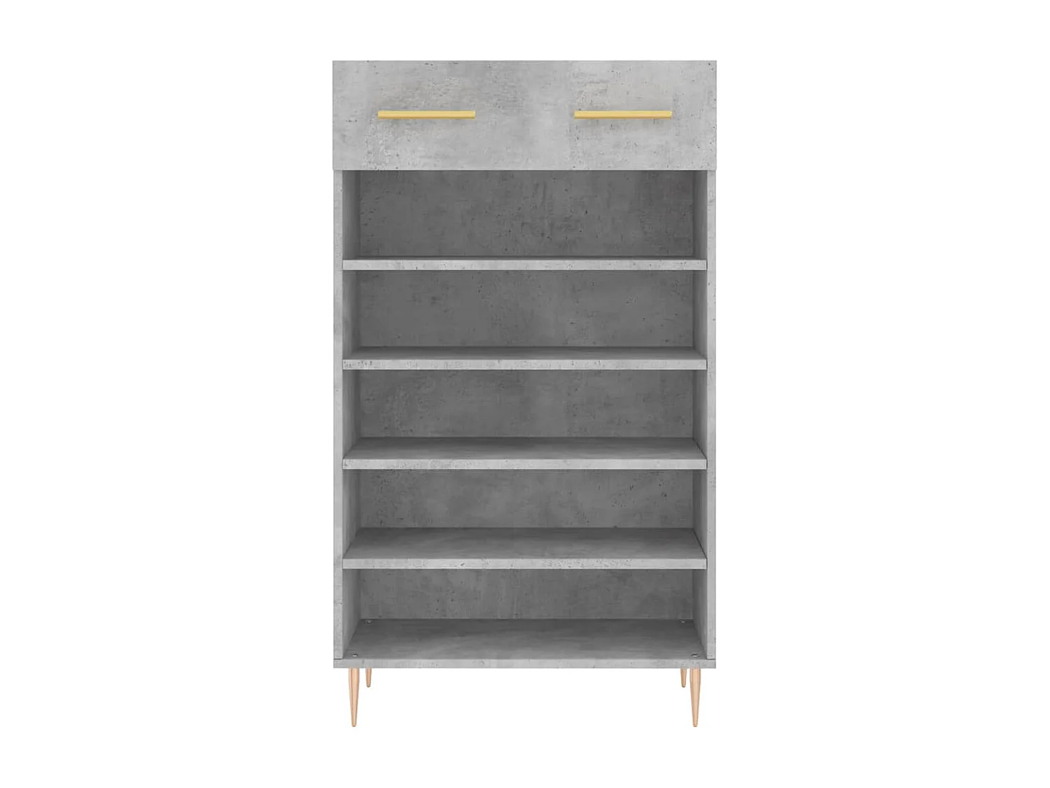 Armoire à chaussures gris béton 60x35x105 cm bois d'ingénierie