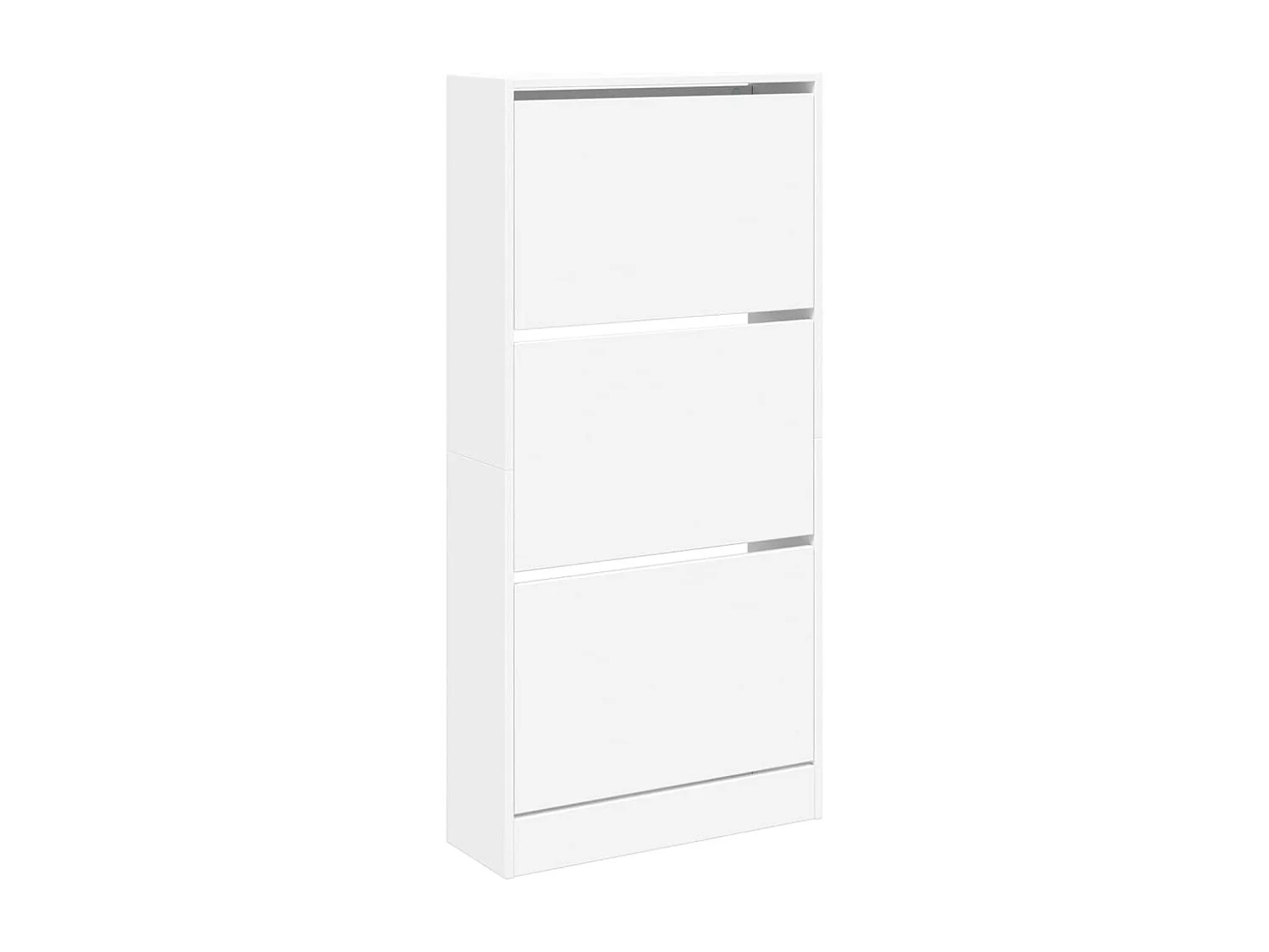 Sapateira branca 60x21x125,5 cm madeira trabalhada