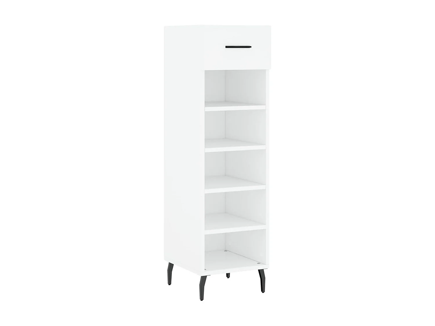 Armoire à chaussures blanc 30x35x105 cm bois d'ingénierie