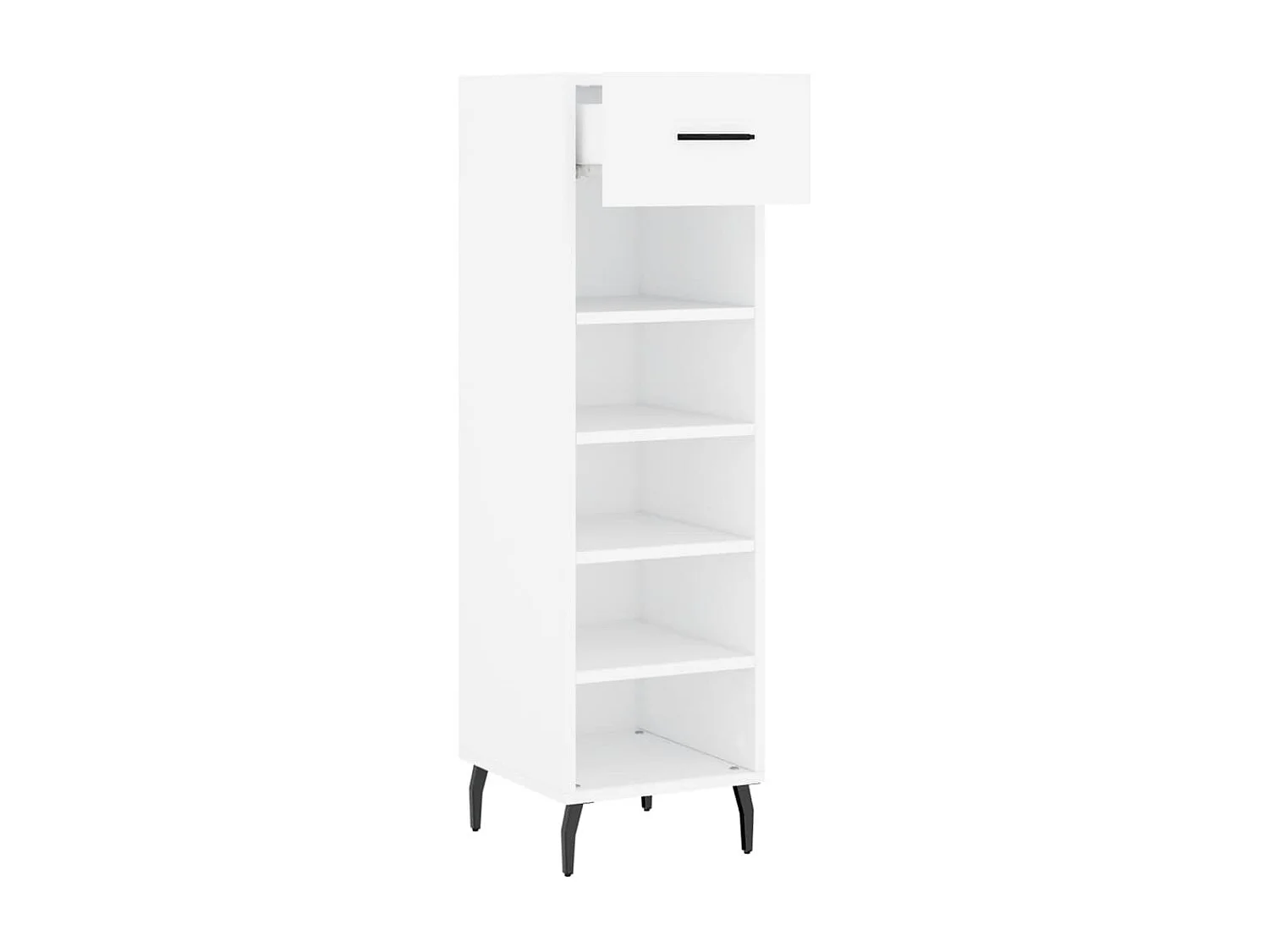 Armoire à chaussures blanc 30x35x105 cm bois d'ingénierie