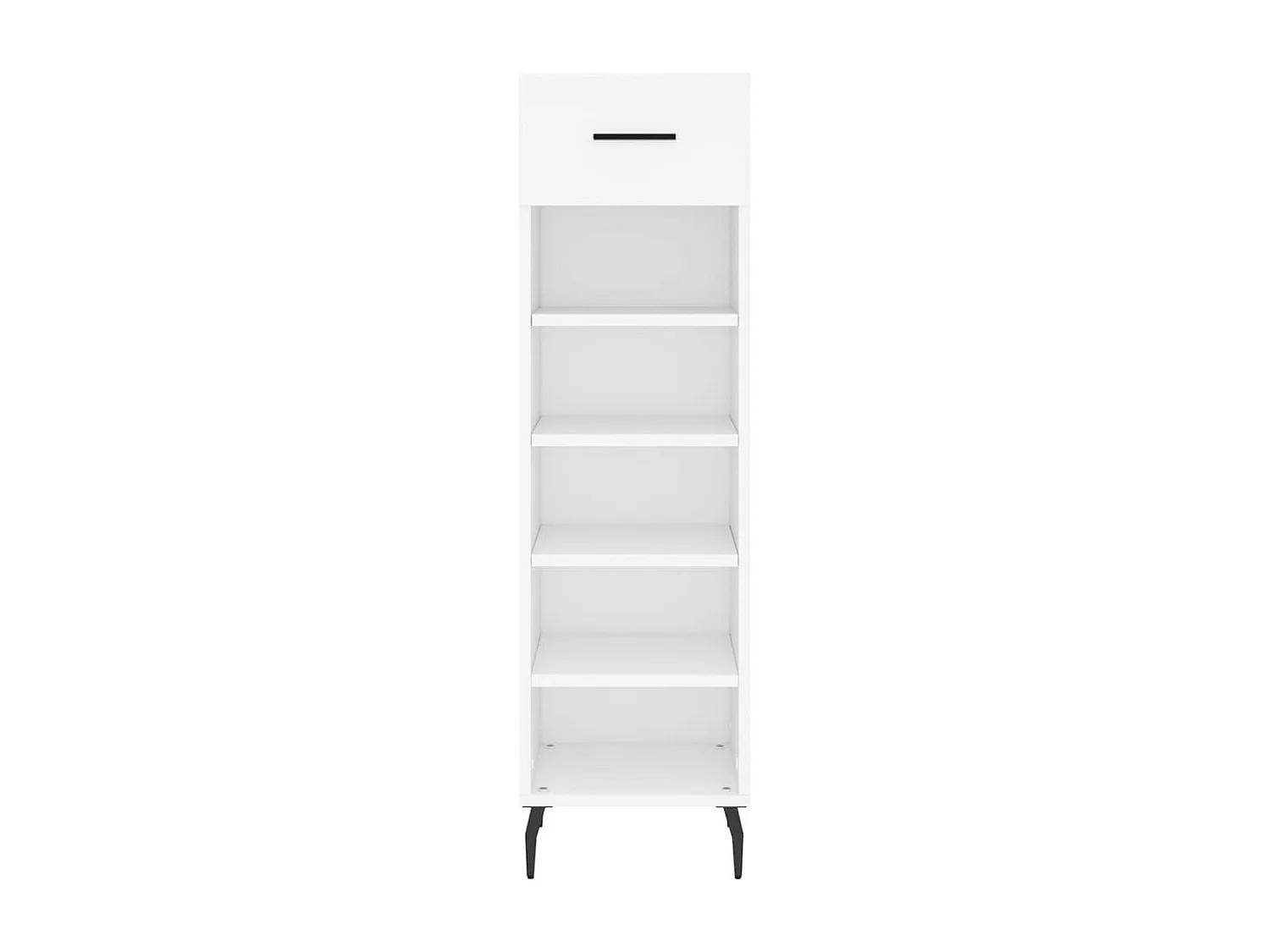 Armoire à chaussures blanc 30x35x105 cm bois d'ingénierie