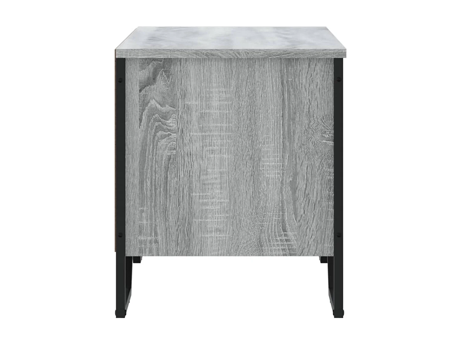 Sapateira cinza Sonoma 90x38x45,5cm madeira projetada