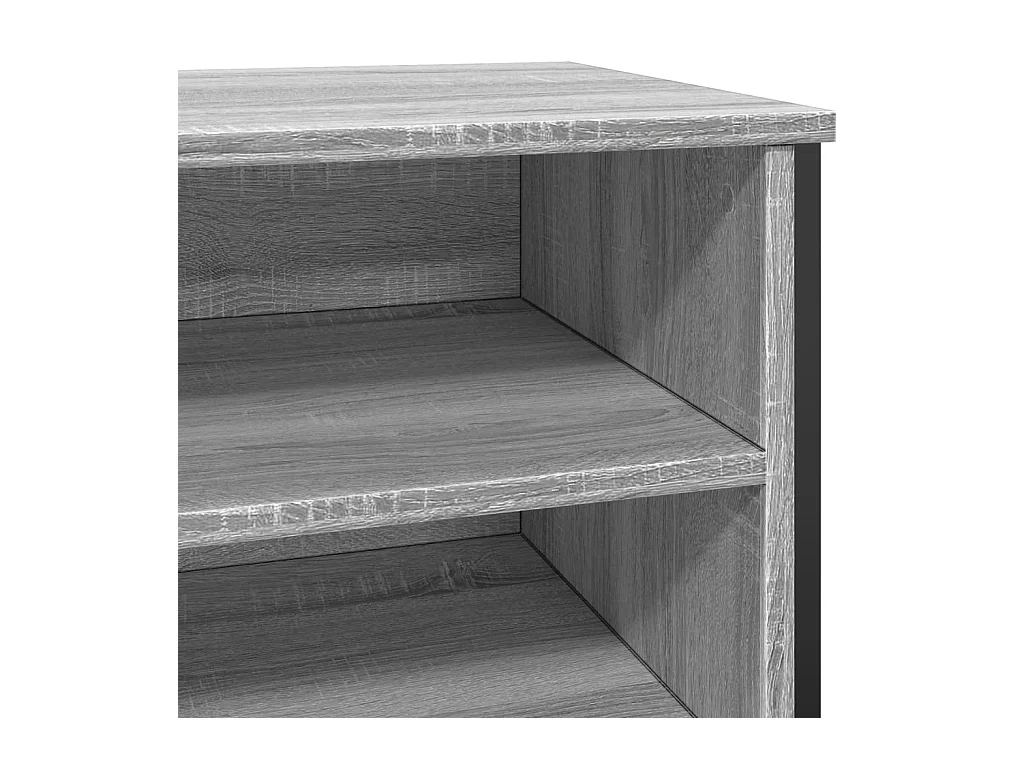 Sapateira cinza Sonoma 80x38x78 cm madeira projetada
