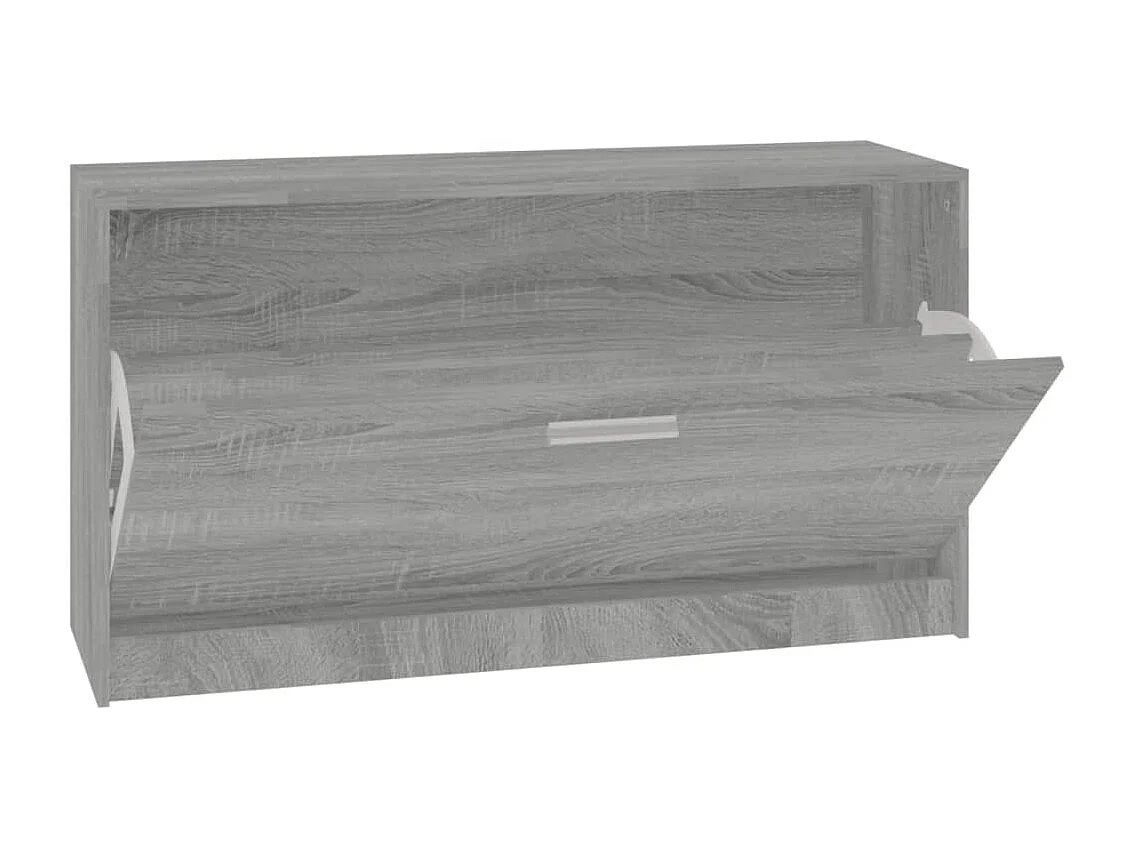 Banco de sapatos Sonoma cinza 80x24x45 cm Madeira trabalhada