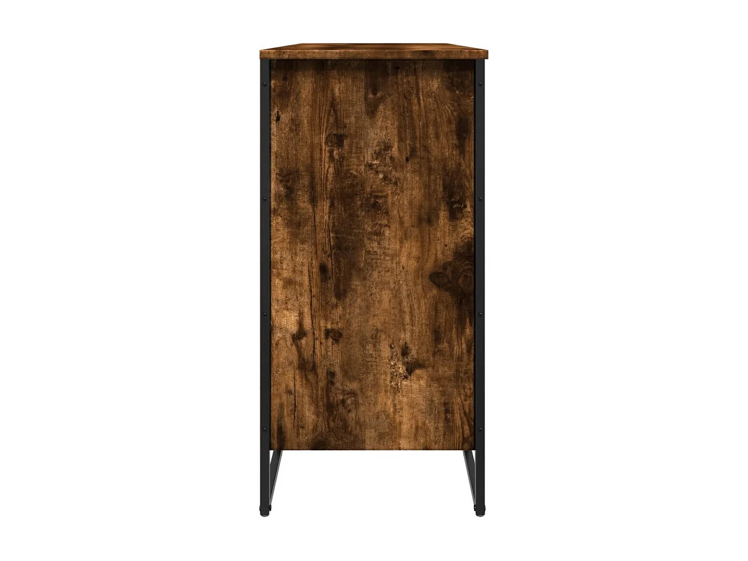 Schuhschrank aus geräucherter Eiche, 80 x 38 x 78 cm, Holzwerkstoff