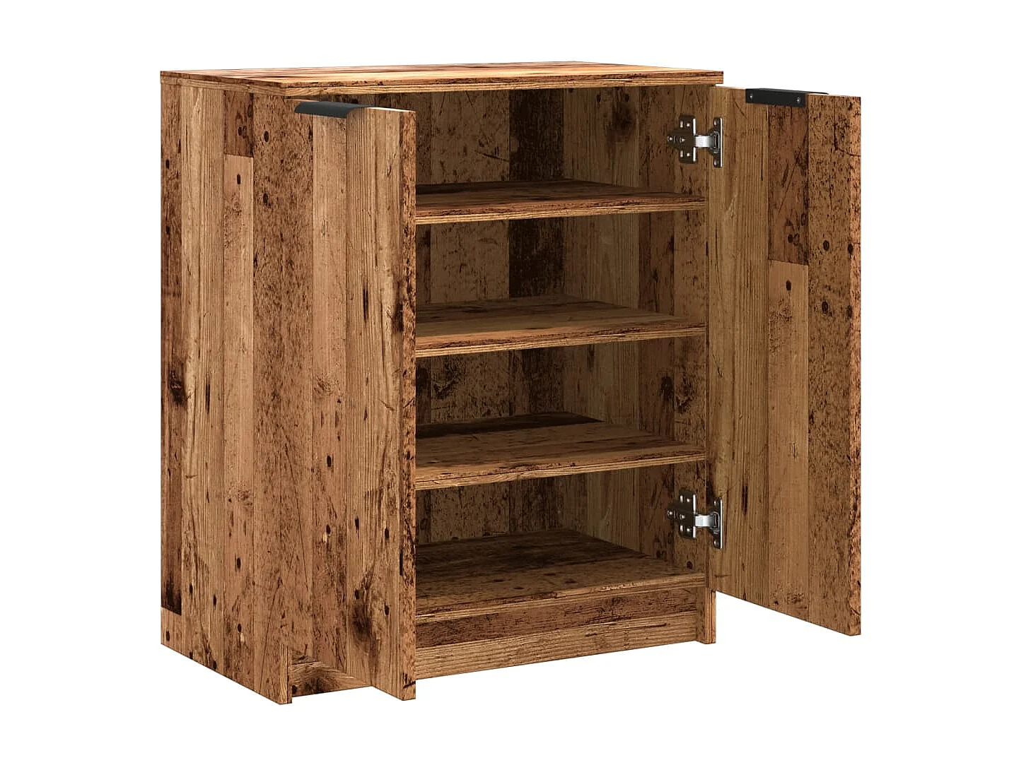 Armoire à chaussures vieux bois 59x35x70 cm bois d'ingénierie
