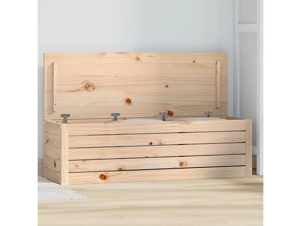 Boîte de rangement 109x36,5x33 cm Bois massif de pin