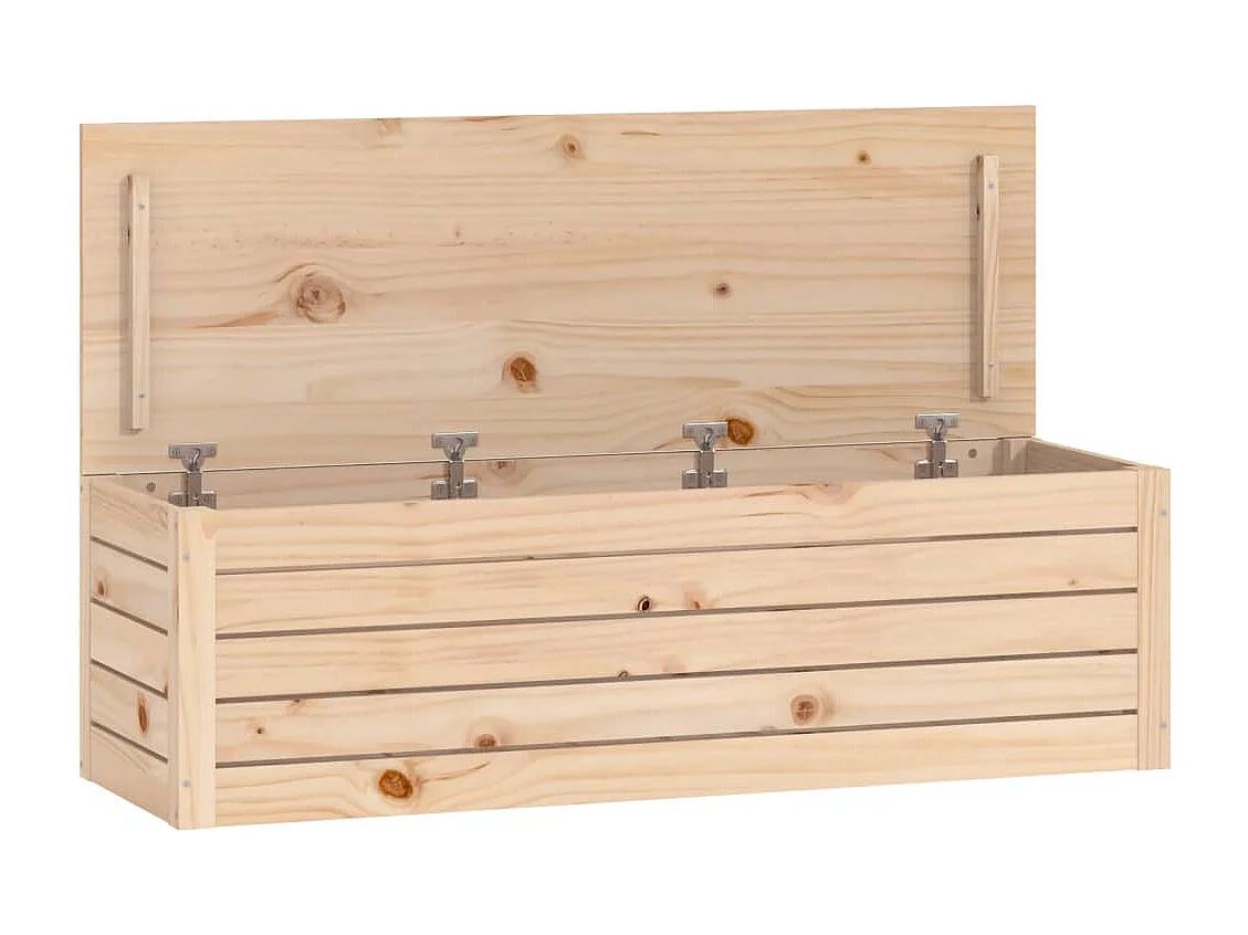 Boîte de rangement 109x36,5x33 cm Bois massif de pin