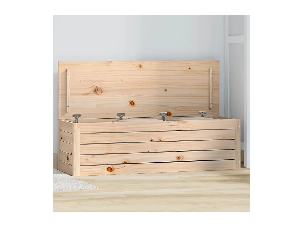 Boîte de rangement 109x36,5x33 cm Bois massif de pin