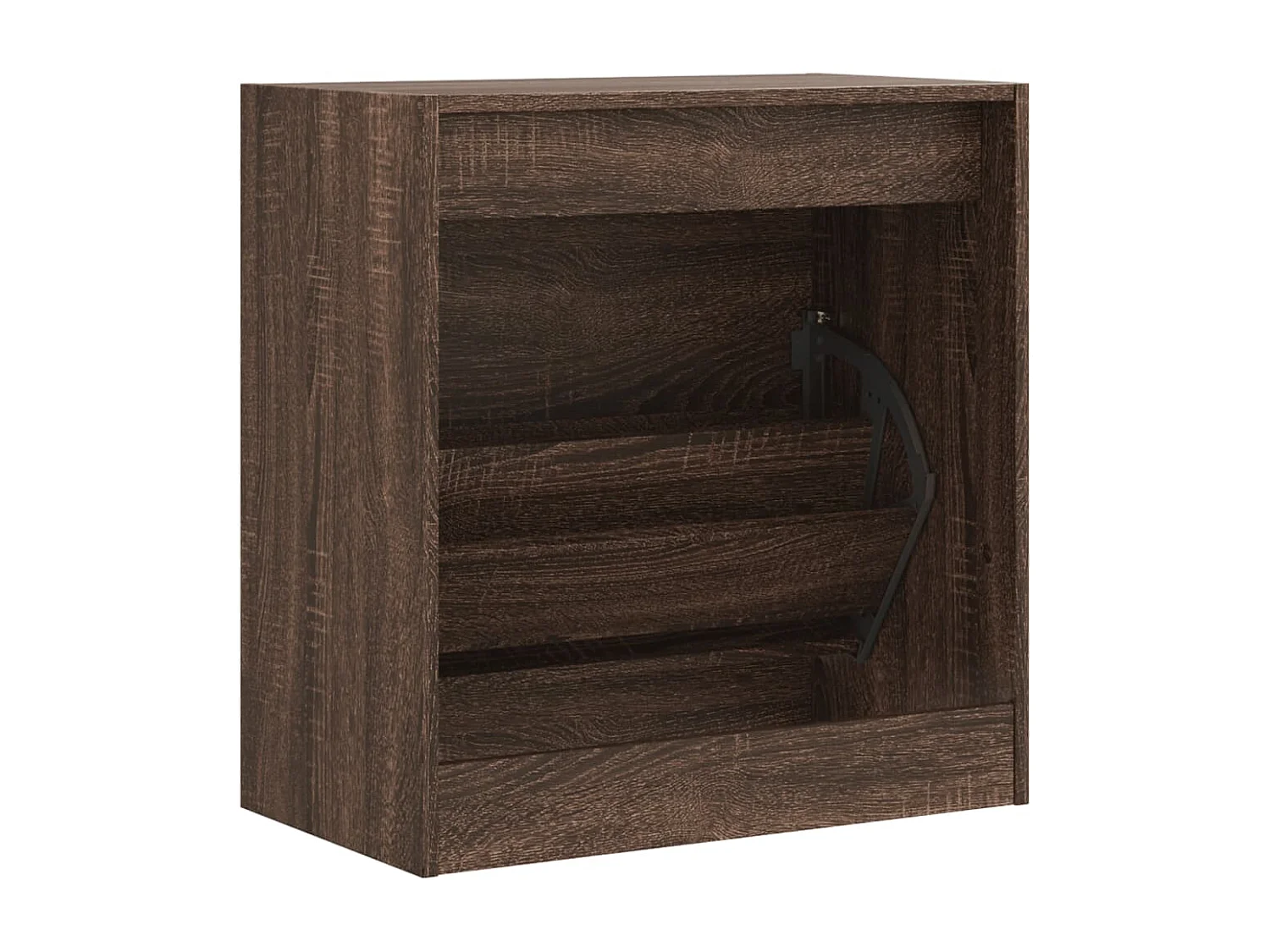Armoire à chaussures chêne marron 60x34x63,5 cm bois ingénierie