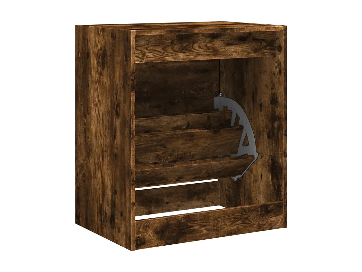 Armoire à chaussures chêne fumé 60x42x69 cm bois d'ingénierie