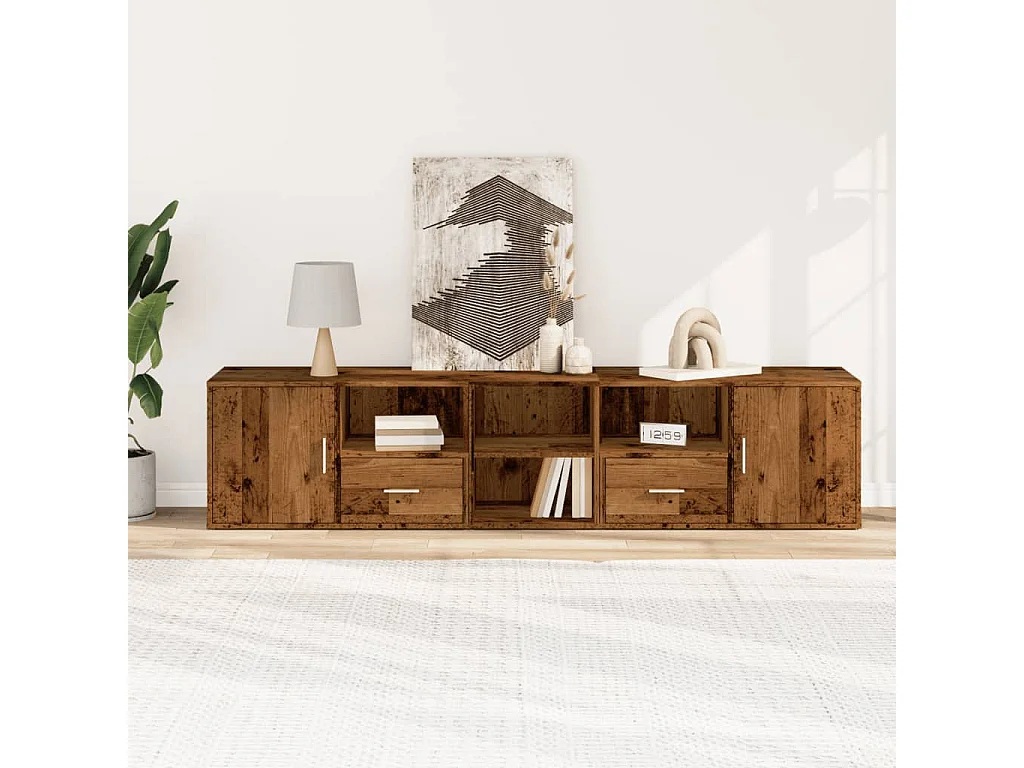 Eckschrank Altholz 200x40x45 cm Holzwerkstoff