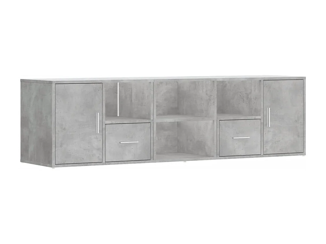 Armoire d'angle gris béton 160x40x45 cm bois d’ingénierie