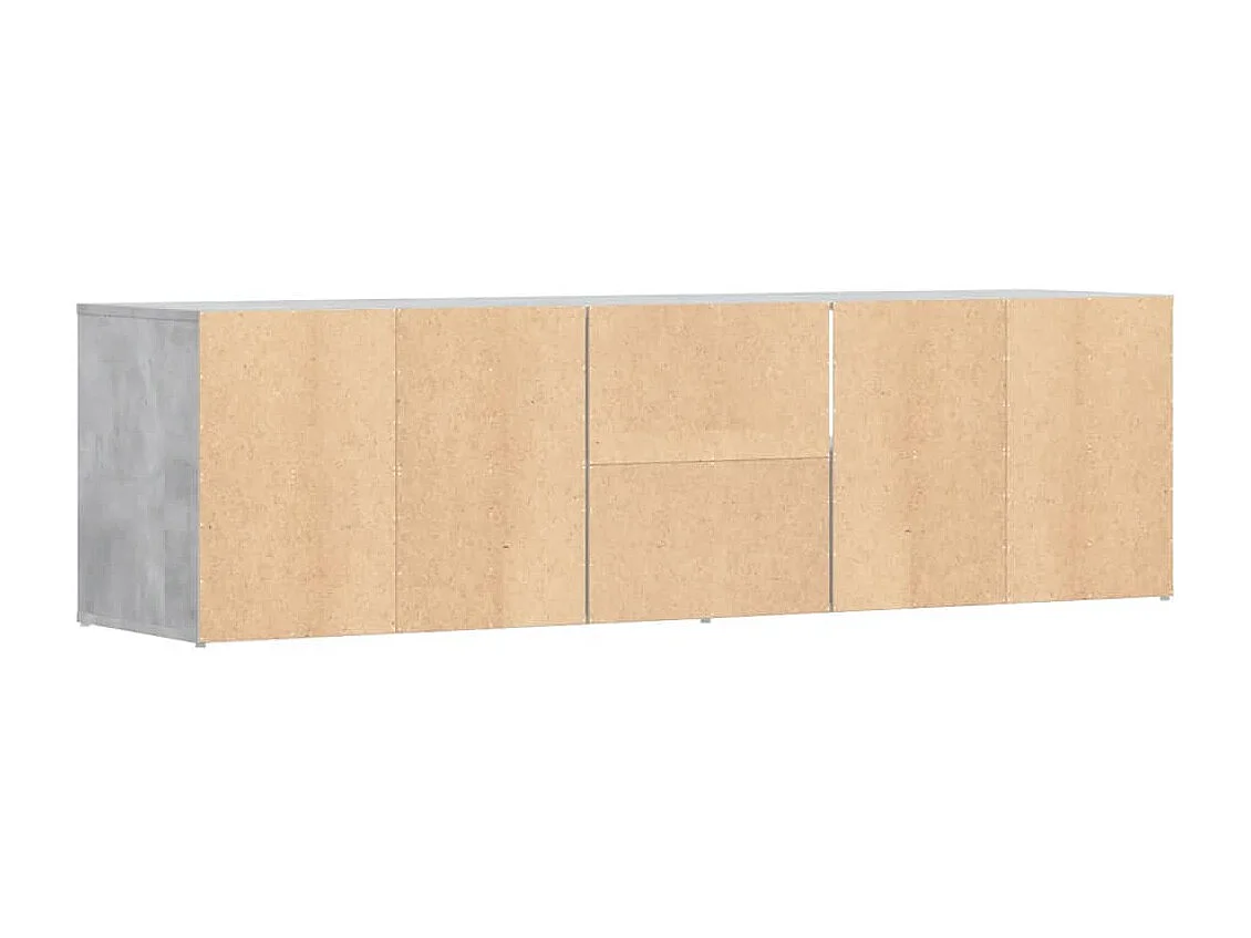 Armoire d'angle gris béton 160x40x45 cm bois d’ingénierie