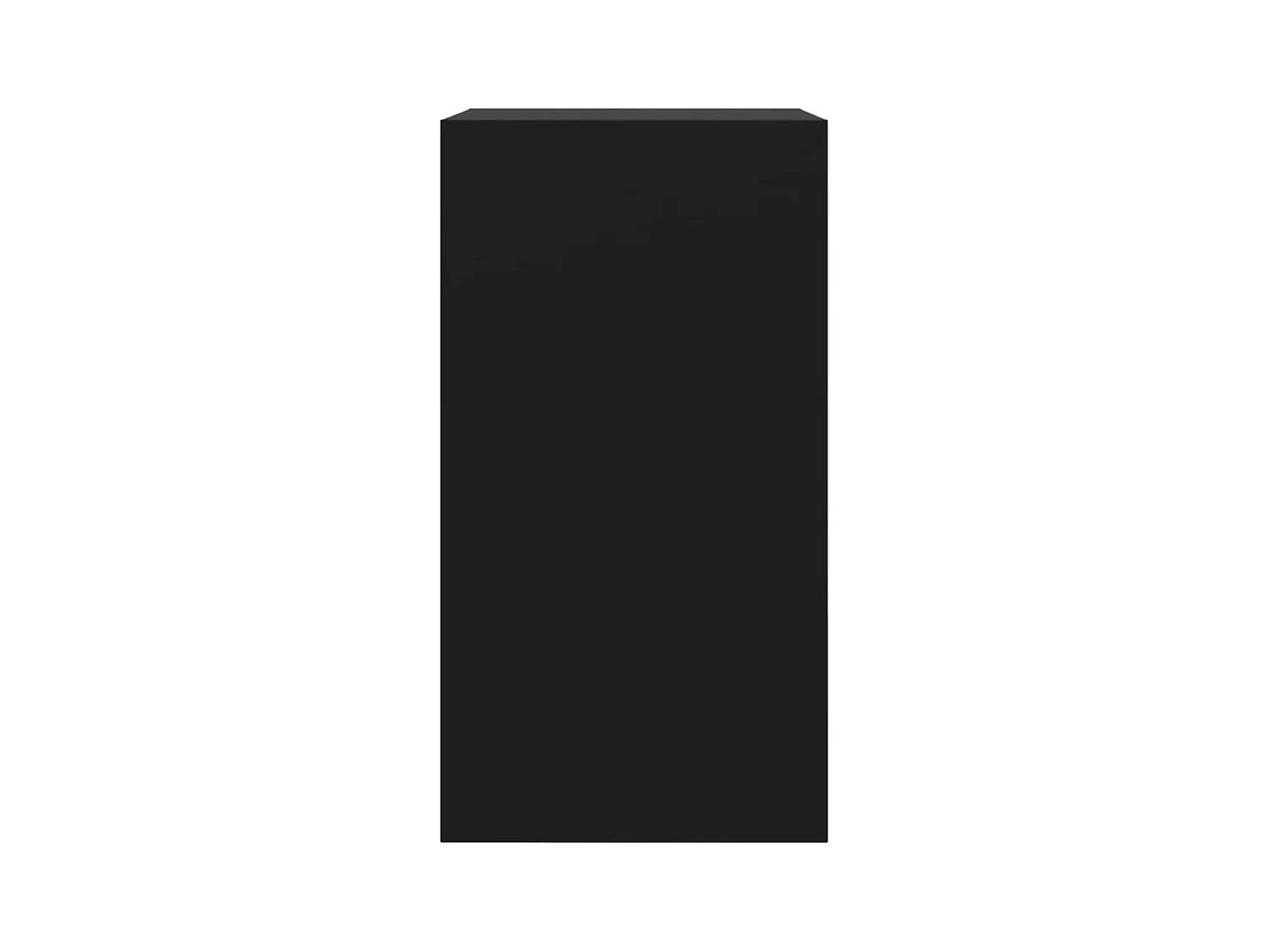 Scarpiera nera 60x34x63,5 cm in derivati del legno