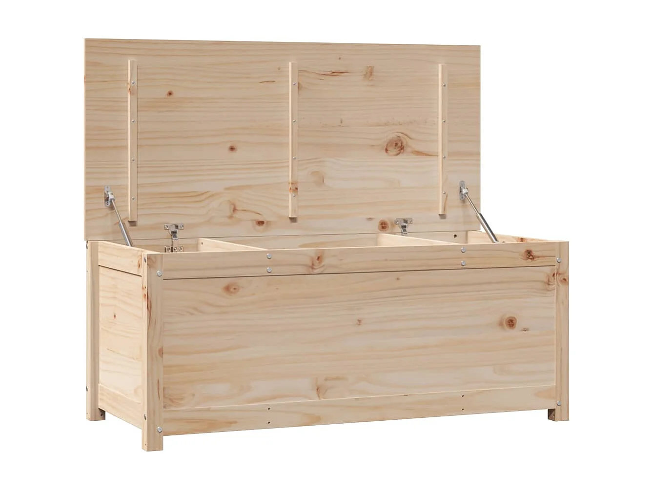 Aufbewahrungsbox 110x50x45,5 cm Massives Kiefernholz