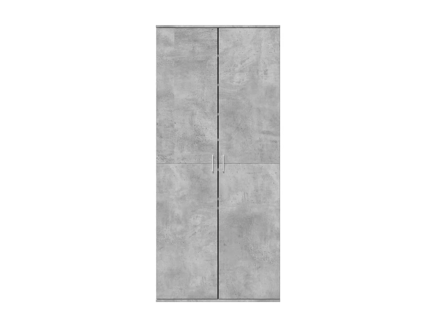 Armoire à chaussures Gris béton 80x39x178 cm Bois d'ingénierie