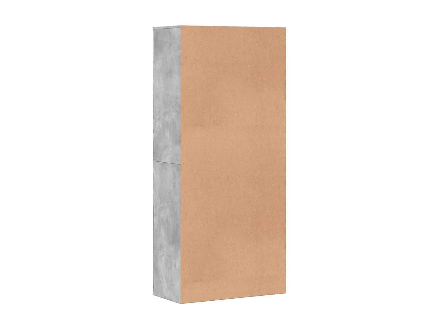 Armoire à chaussures Gris béton 80x39x178 cm Bois d'ingénierie