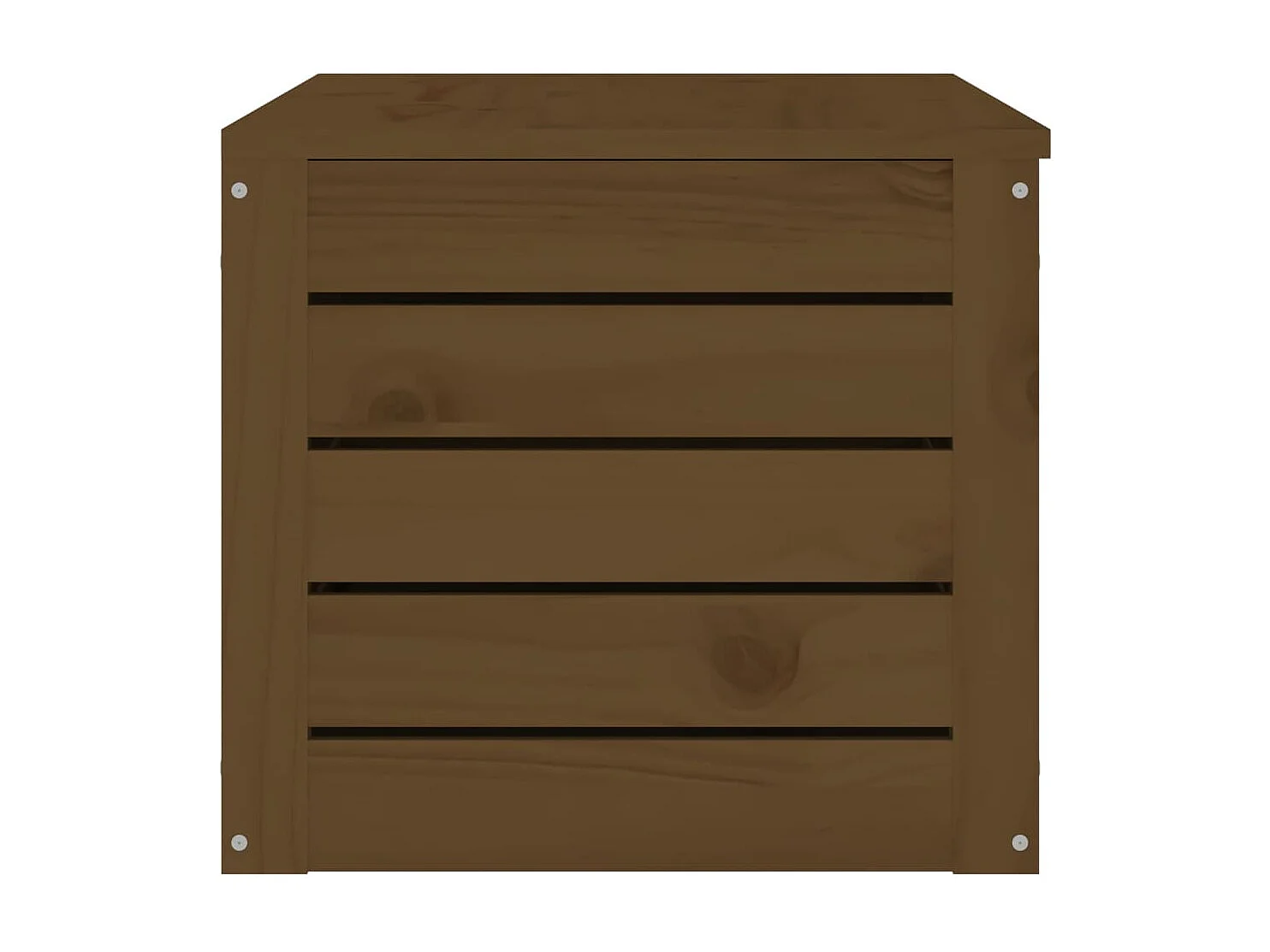 Boîte de rangement Marron miel 89x36,5x33 cm Bois massif pin