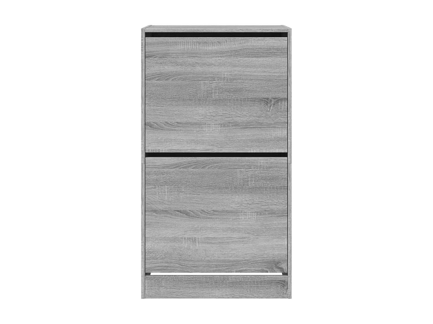 Armoire à chaussures 2 tiroirs rabattables sonoma gris