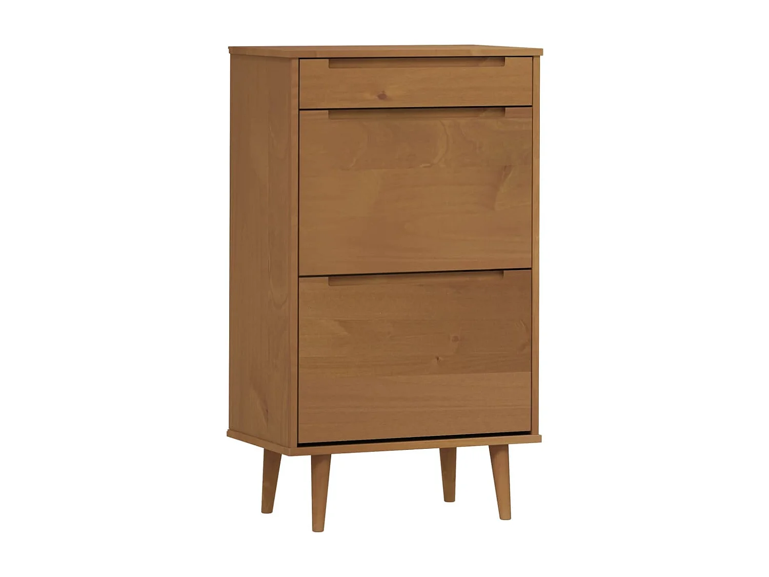 Armoire à chaussures MOLDE Marron 59,5x35x103 cm Bois de pin