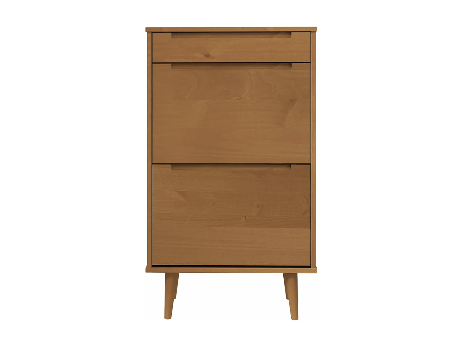 Armoire à chaussures MOLDE Marron 59,5x35x103 cm Bois de pin
