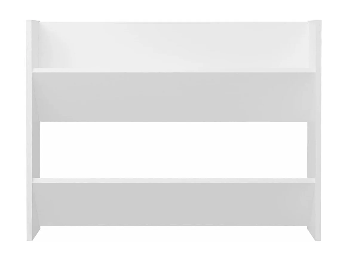 Scarpiera da parete Bianca 80x18x60 cm in truciolare