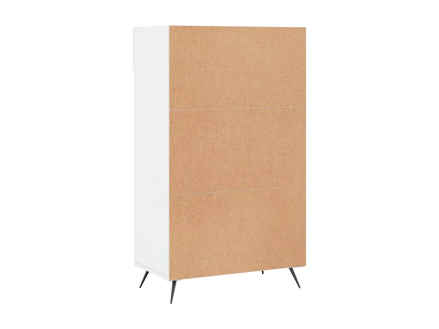 Schuhschrank, glänzend weiß, 60 x 35 x 105 cm, Holzwerkstoff