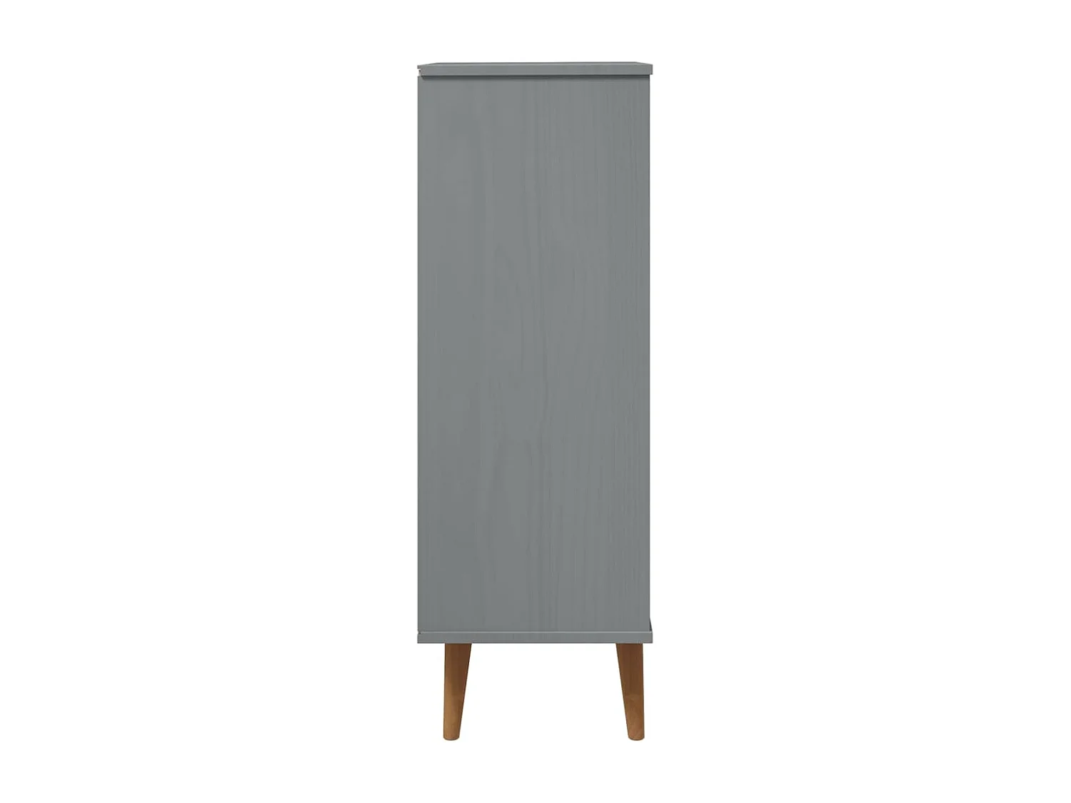 Armoire à chaussures MOLDE Gris 59,5x35x103 cm Bois de pin