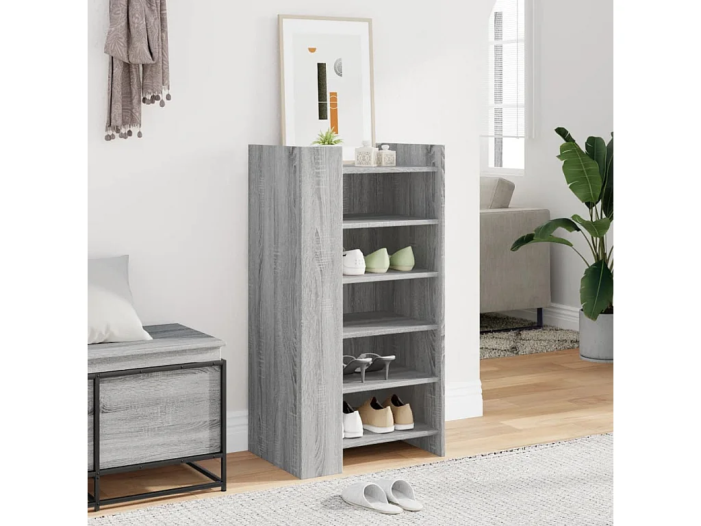 Zapatero Sonoma gris 52x37,5x100 cm