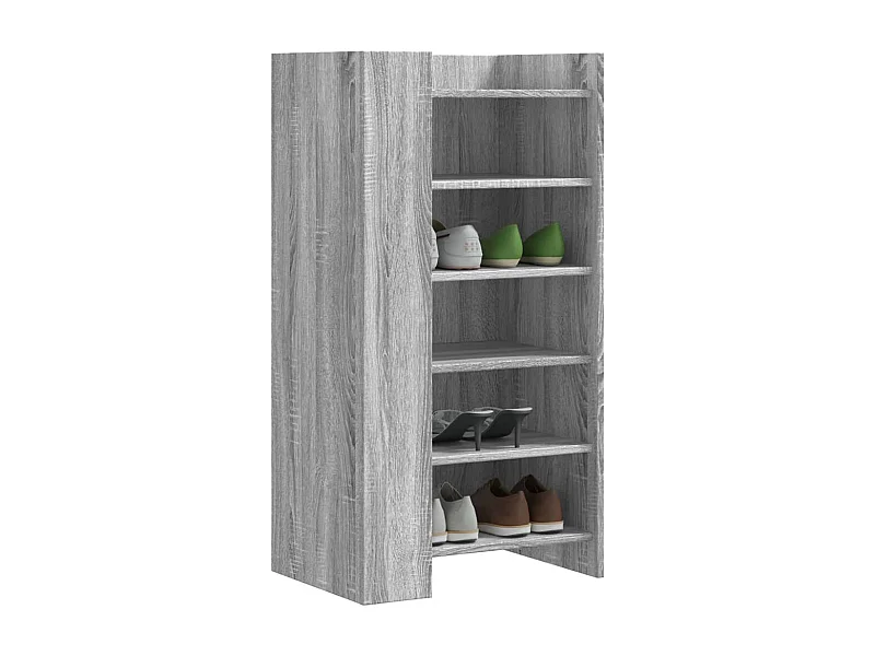 Armoire à chaussures sonoma gris 52x37,5x100 cm